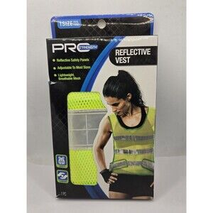 Lightweight Mesh Reflective Safety Vest Hi-Vis Yellow One Size Athletic Cycling